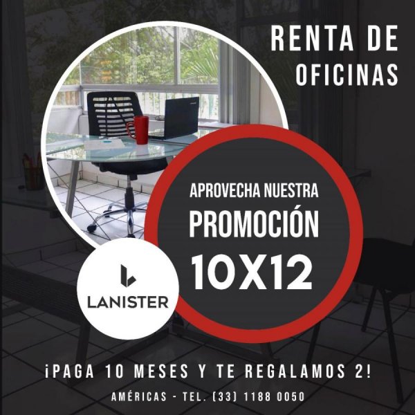 Foto Oficina en Renta en Ladrón de Guevara, Guadalajara, Jalisco - $ 5.800 - OFR313924 - BienesOnLine