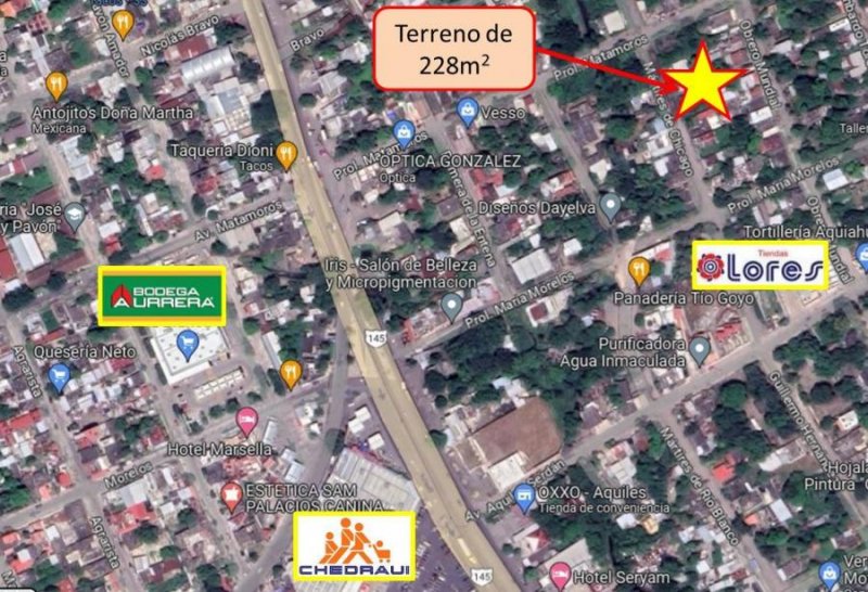 Terreno en Venta en Colonia Obrera Tierra Blanca, Veracruz