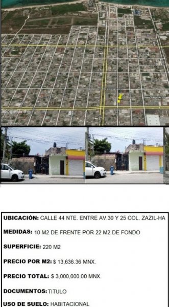 Foto Terreno en Venta en ZACZI HA, Playa del Carmen, Quintana Roo - $ 3.000.000 - TEV231073 - BienesOnLine