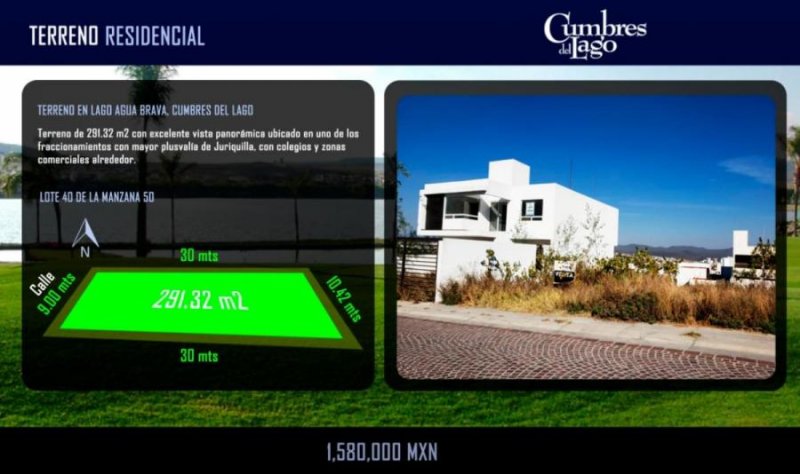 Foto Terreno en Venta en Cumbres del Lago, Juriquilla, Queretaro Arteaga - $ 1.850.000 - TEV249530 - BienesOnLine