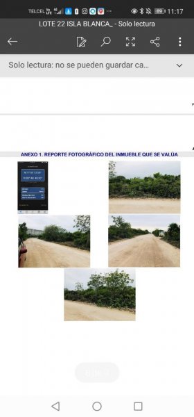 Foto Terreno en Venta en Isla blanca, Cancun, Quintana Roo - U$D 190 - TEV326820 - BienesOnLine