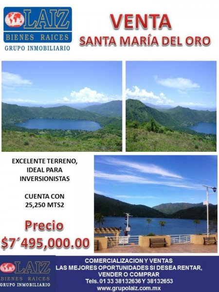 Foto Terreno en Venta en Paseo de la rivera, Santa María del Oro, Nayarit - $ 7.495.000 - TEV147237 - BienesOnLine