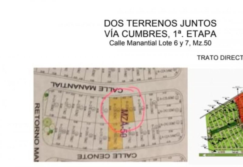 Terreno en Venta en Via cumbres Cancún, Quintana Roo