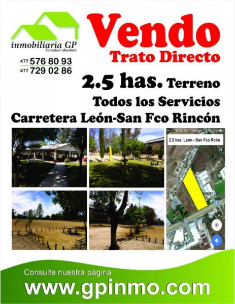 Foto Terreno en Venta en San Francisco del Rincón, Guanajuato - $ 25.000.000 - TEV200093 - BienesOnLine