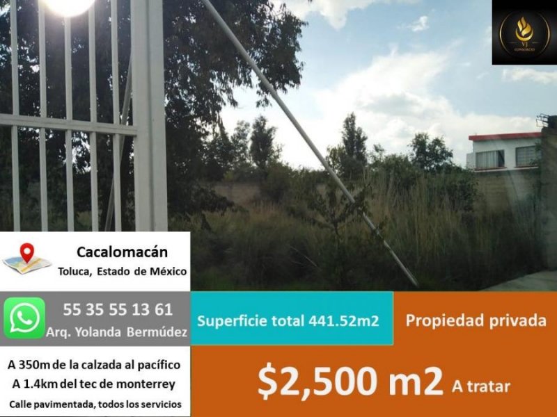 Foto Terreno en Venta en Cacalomacán, san buenaventura, Toluca de Lerdo, Mexico - $ 1.100.000 - TEV281425 - BienesOnLine