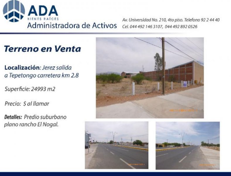 Foto Terreno en Venta en Jerez de García Salinas, Zacatecas - TEV79516 - BienesOnLine