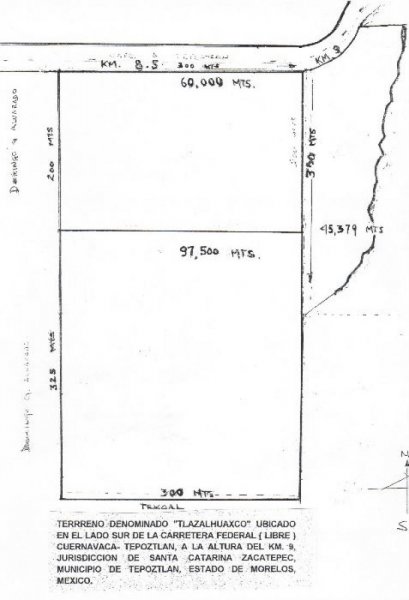 Foto Terreno en Venta en Tepoztlán, Morelos - $ 30 - TEV53222 - BienesOnLine