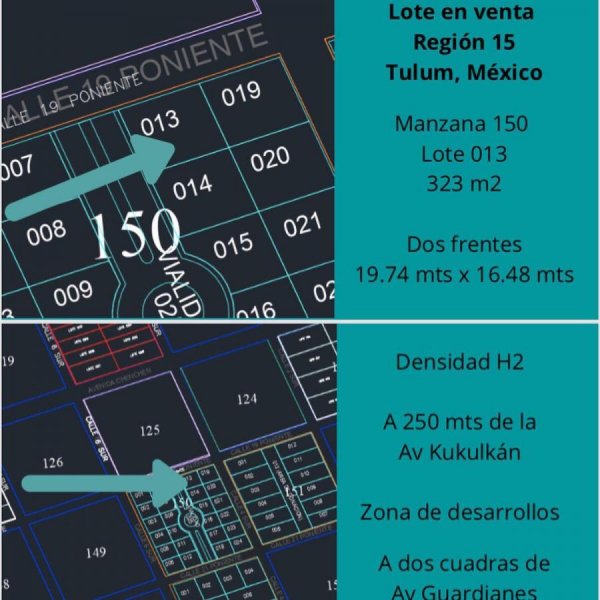 Terreno en Venta en REGION 15 Tulum, Quintana Roo