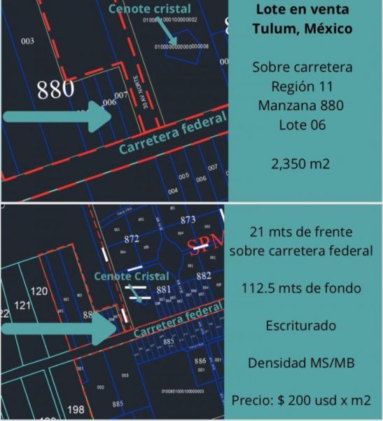 Terreno en Venta en CENTRO TULUM CENTRO, Quintana Roo