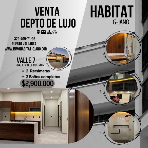 VENDO HERMOSOS DEPARTAMENTOS EDIFICIO VALLE 7, PUERTO VALLARTA, JALISCO.