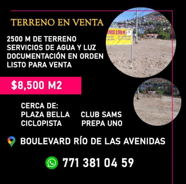 Terreno en Venta en Palmitas Pachuca de Soto, Hidalgo