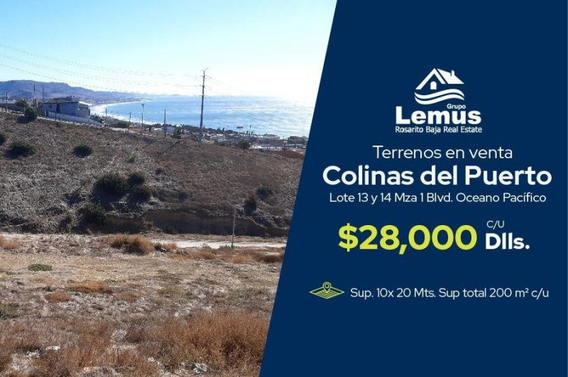 Foto Terreno en Venta en Colinas del Puerto, Colinas del Puerto, Baja California - U$D 28.000 - TEV290266 - BienesOnLine