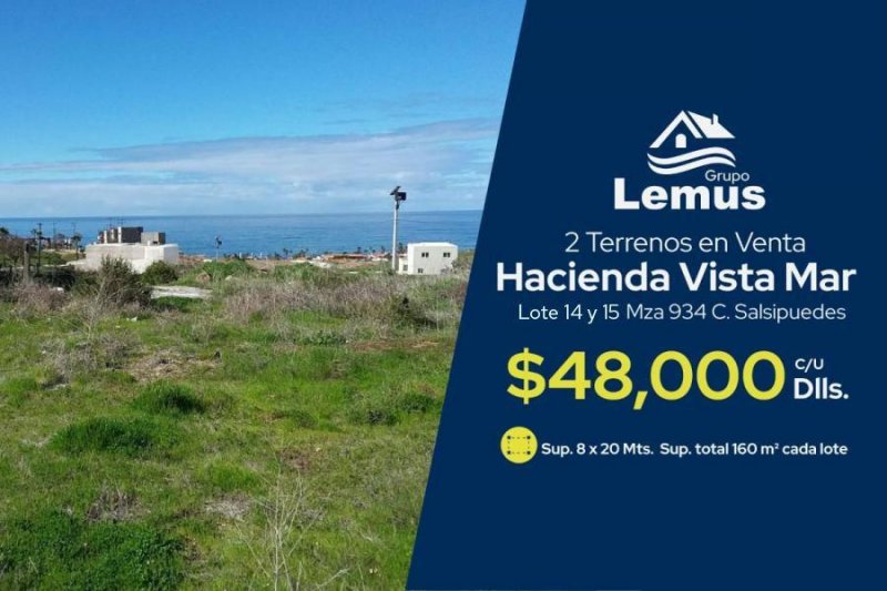 Foto Terreno en Venta en Hacienda vistamar, Hacienda Vistamar, Baja California - U$D 48.000 - TEV289105 - BienesOnLine