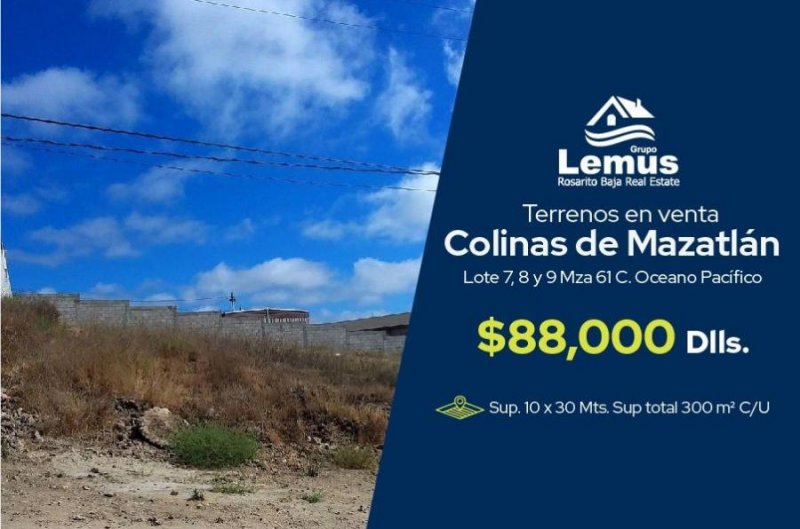 Foto Terreno en Venta en Colinas de Mazatlán, Colinas de Mazatlán, Baja California - U$D 88.000 - TEV290077 - BienesOnLine