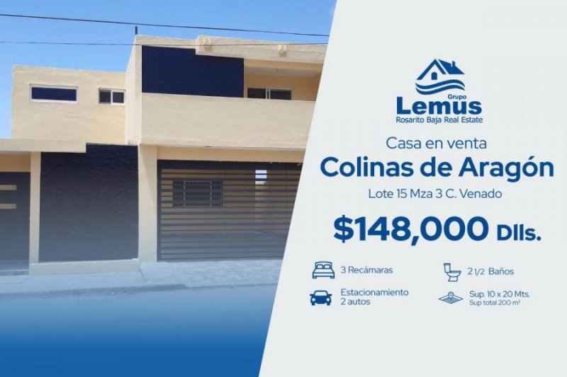 Foto Casa en Venta en Colinas de Aragon, Colinas de Aragon, Baja California - U$D 148.000 - CAV289387 - BienesOnLine