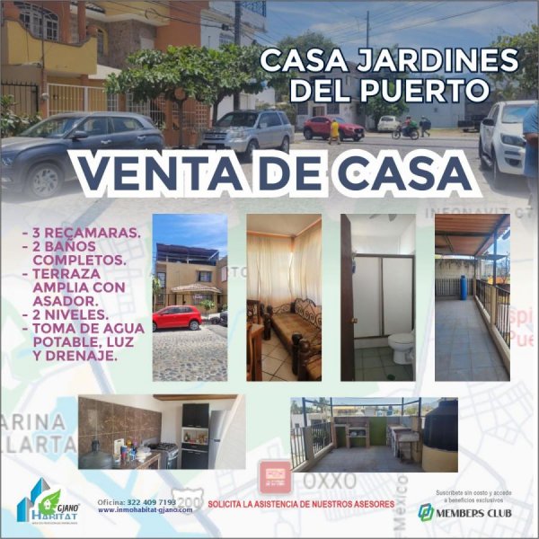 VENTA DE CASA EN JARDINES DEL PUERTO, PUERTO VALLARTA.