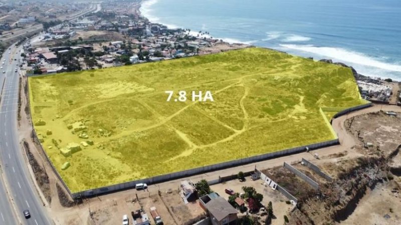 Venta de Macro Terreno de 7.8HA frente al mar en Rosarito Centro, B.C.