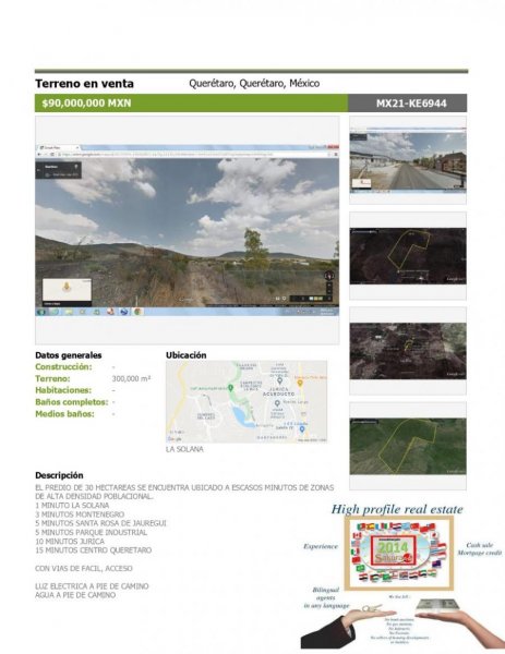 Foto Terreno en Renta en la solana, la solana, Queretaro Arteaga - $ 90.000.000 - TER313275 - BienesOnLine