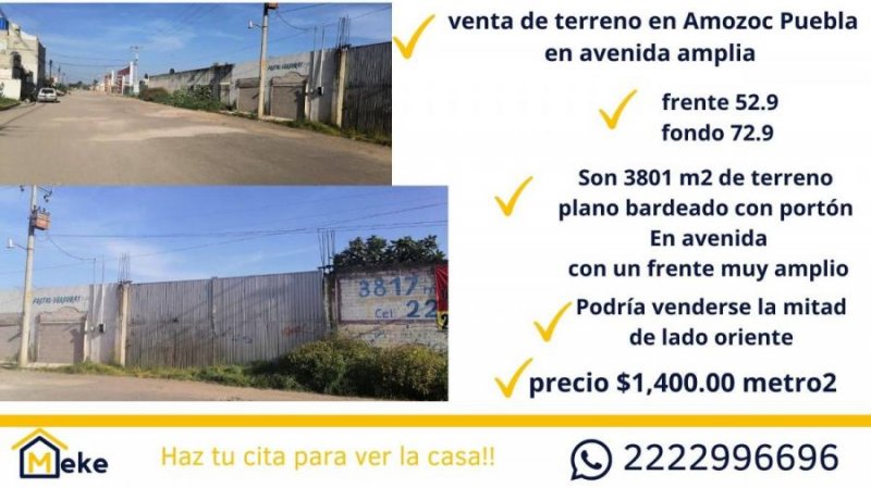 Terreno en Venta en amozoc Amozoc de Mota, Puebla