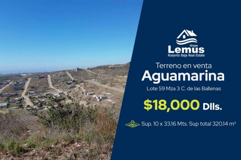 Foto Terreno en Venta en Aguamarina, Aguamarina, Baja California - U$D 18.000 - TEV294130 - BienesOnLine