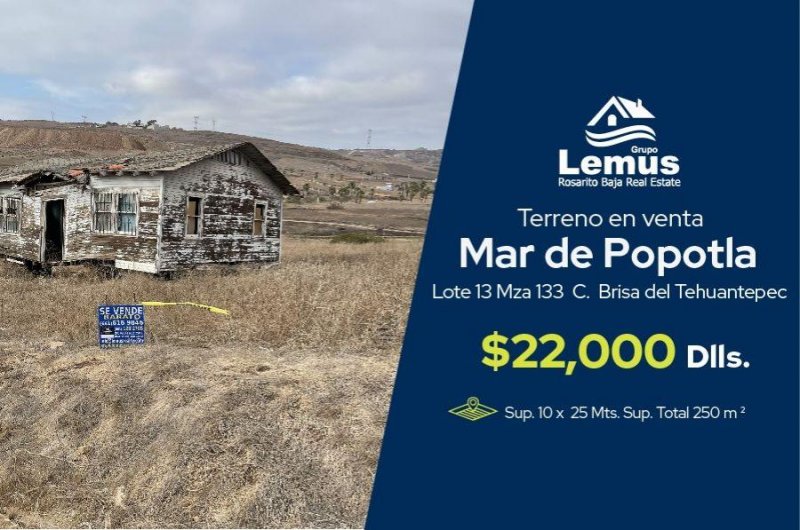 Foto Terreno en Venta en Mar de Popotla, Mar de Popotla, Baja California - U$D 22.000 - TEV309045 - BienesOnLine