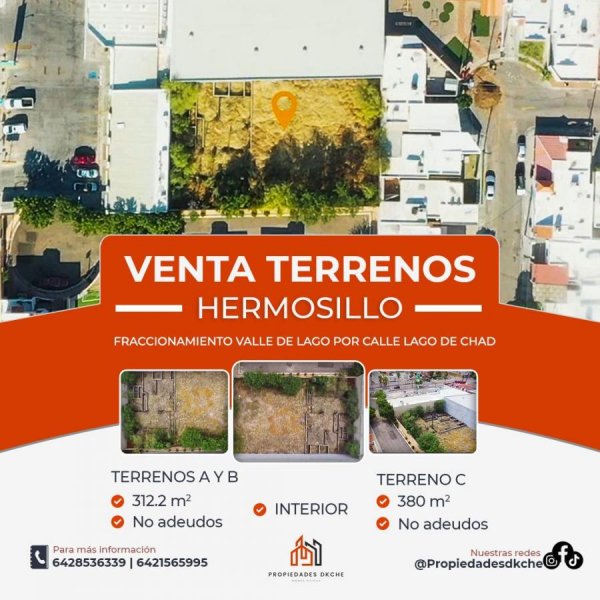 Terreno en Venta en Valle del Lago Hermosillo, Sonora